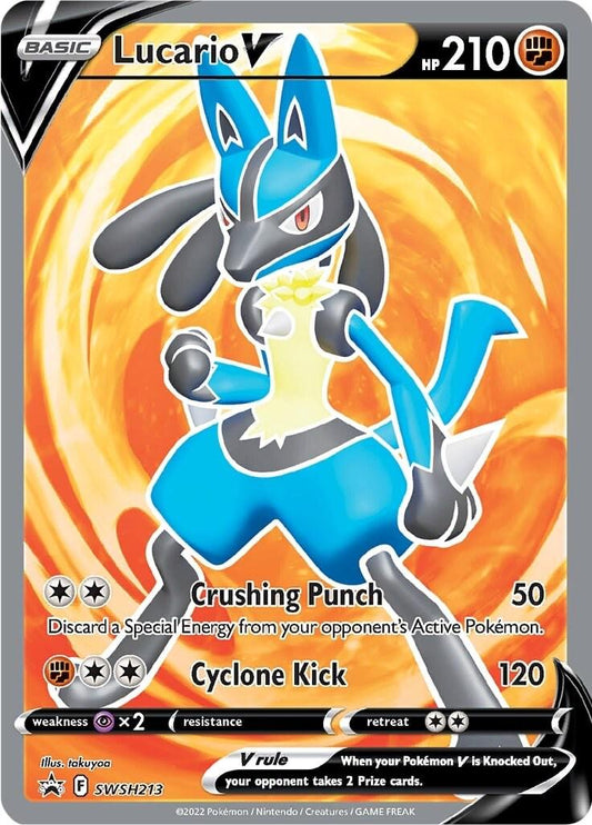 English Singles - SWSH213 Lucario V - Promo