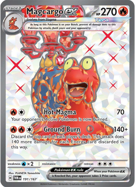 English Singles - 191/167 Magcargo ex - Twilight Masquerade