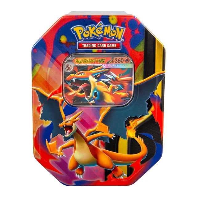 Pokémon Cards - Mega Evolution - Mega Charizard Tin - Mega Charizard Y ex (EN)