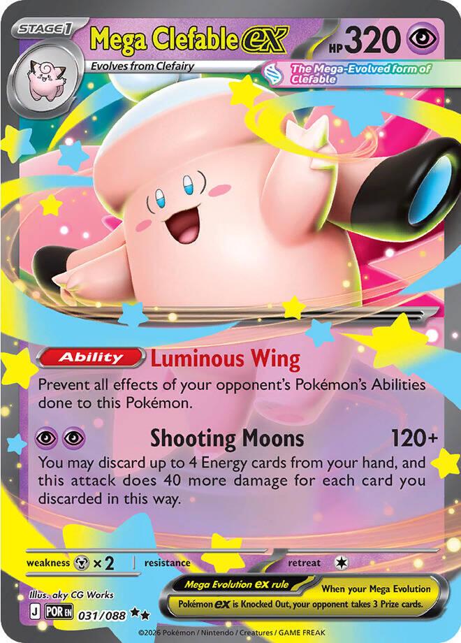 English Singles - 031/088 Mega Clefable - Perfect Order