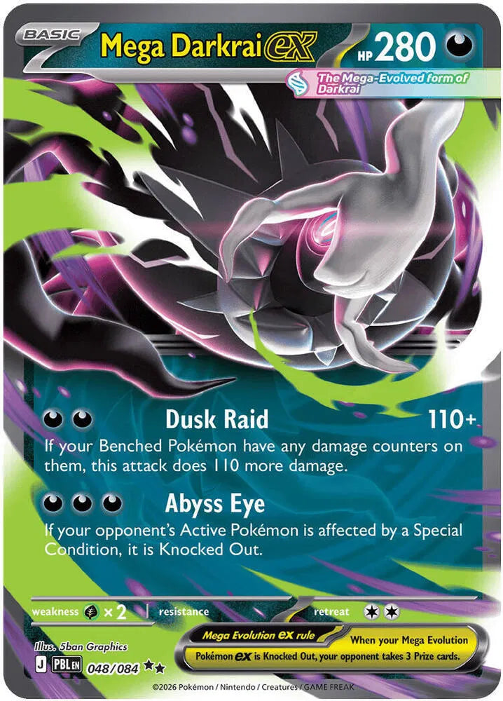 English Singles - 048/084 Mega Darkrai ex - Pitch Black