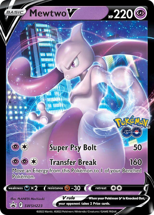 English Singles - Mewtwo V #SWSH223 Pokemon Promo