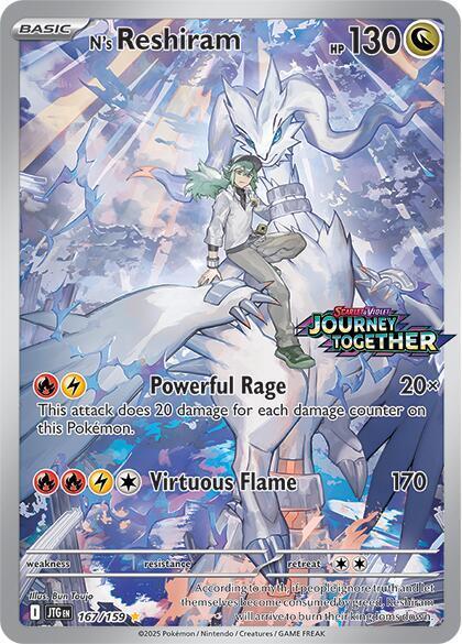English Singles - N's Reshiram [Stamped] - Journey Together