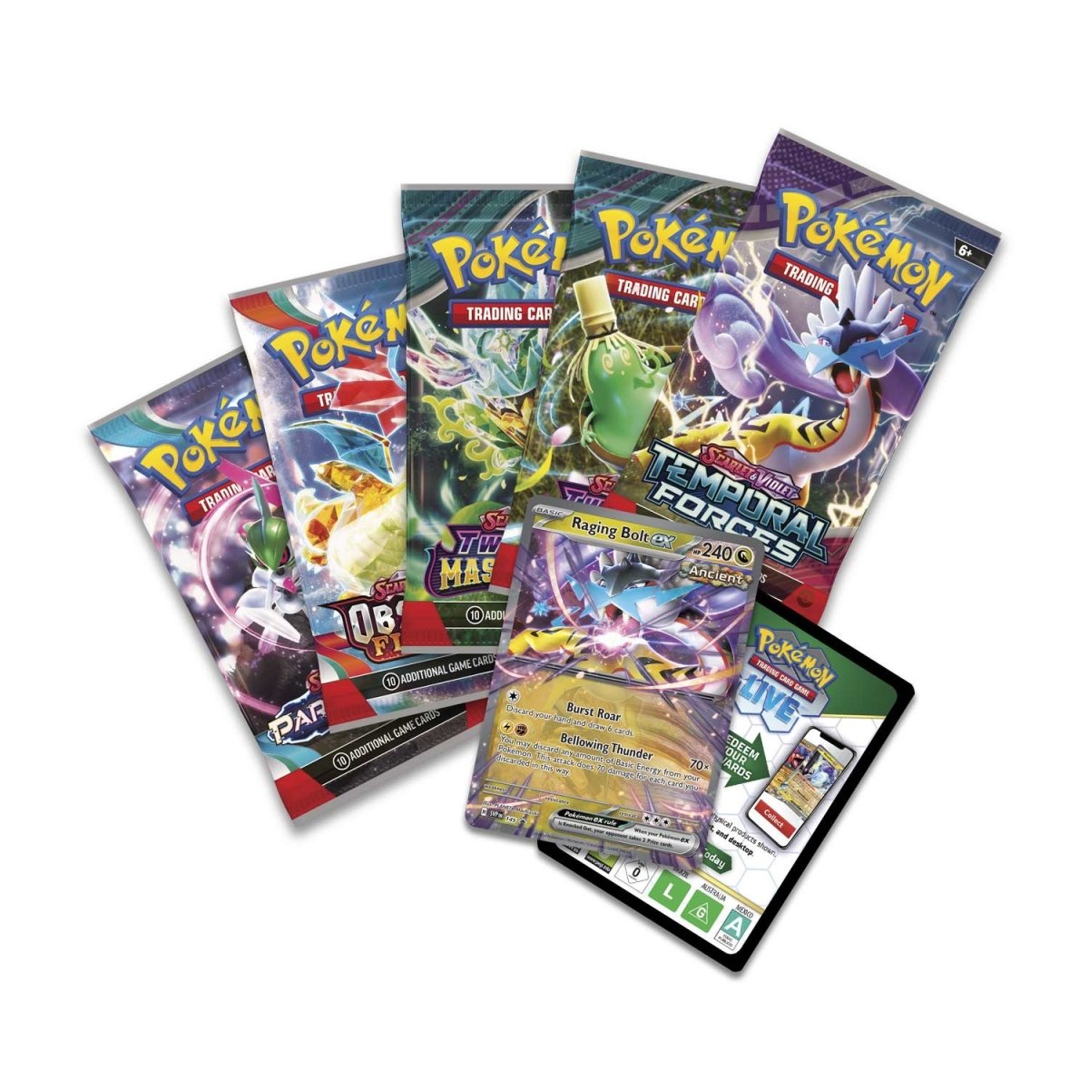 Pokémon Cards - Paradox Destinies Tin [Raging Bolt Ex] (EN)
