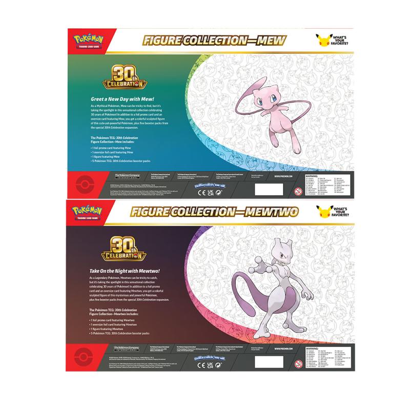 Pokémon Cards - 30th Celebration Figure Collection (Mew/Mewtwo)