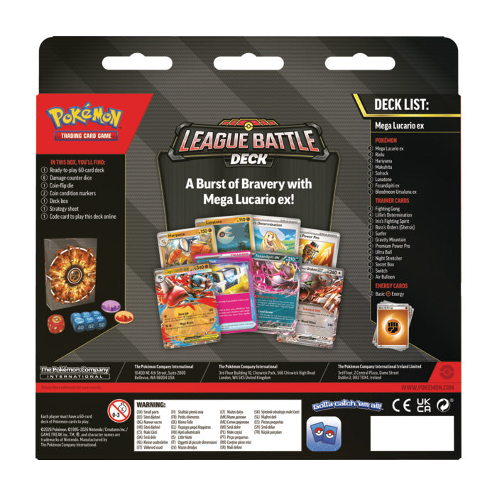 Pokémon Cards - Mega Lucario ex League Battle Deck (EN) (PRE-ORDER)