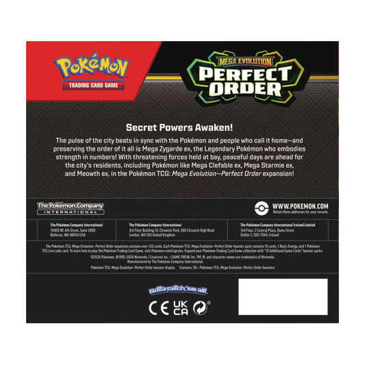 Pokémon Cards - Mega Evolution - Perfect Order Booster Box (ME03) (EN)