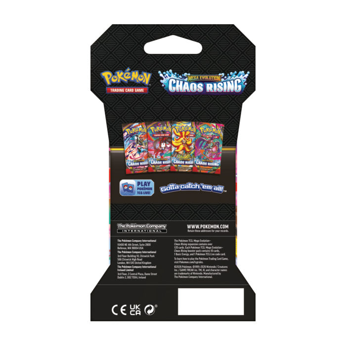 Pokémon Cards - Mega Evolution - Chaos Rising Sleeved Blister (ME04) (EN)