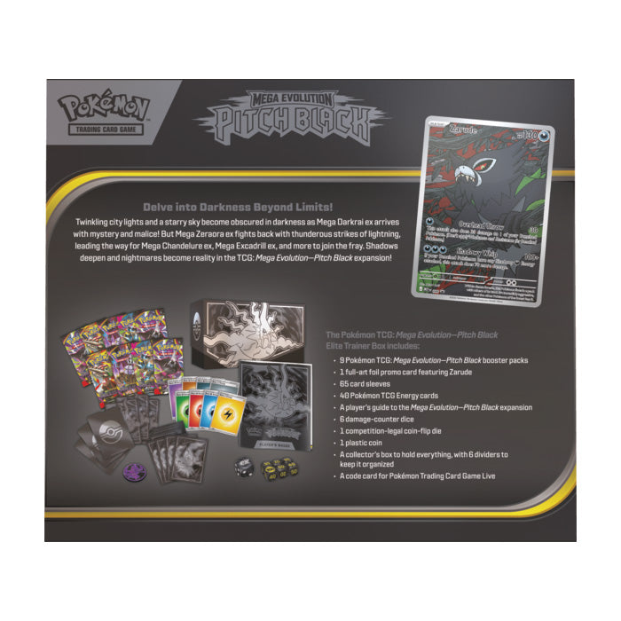Pokémon Cards - Mega Evolution - Pitch Black ETB (ME05) (EN) (PRE-ORDER)