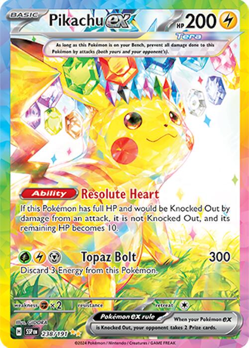 English Singles - 238/191 Pikachu Ex - Suring Sparks