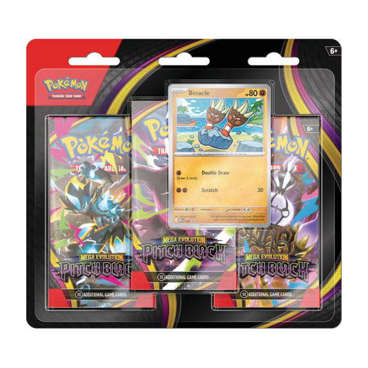 Pokémon Cards - Mega Evolution - Pitch Black 3-Pack Blister (ME05) (EN) (PRE-ORDER)
