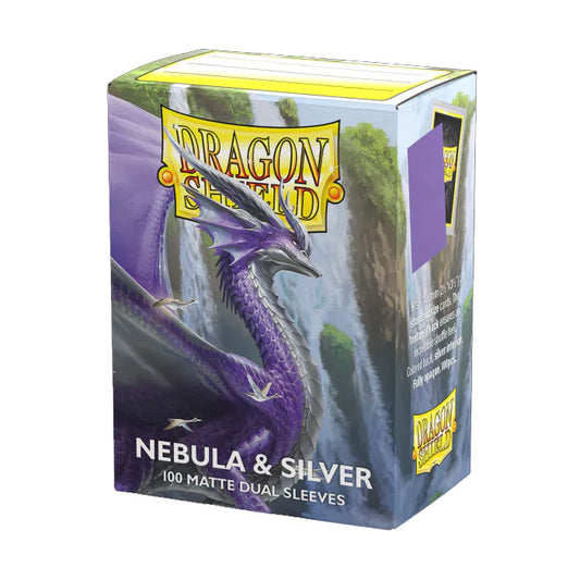 DRAGON SHIELD MATTE DUAL NEBULA & SILVER (100ct)