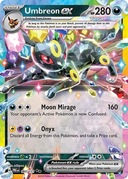 English Singles - 060/131 Umbreon ex - Prismatic Evolutions